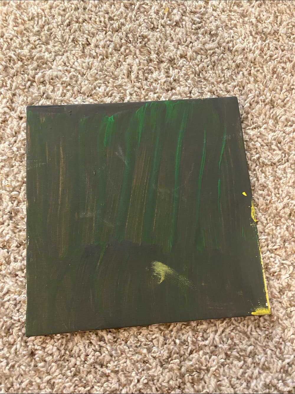 Abstract Green and Black Canvas Art - Modern Home Accent